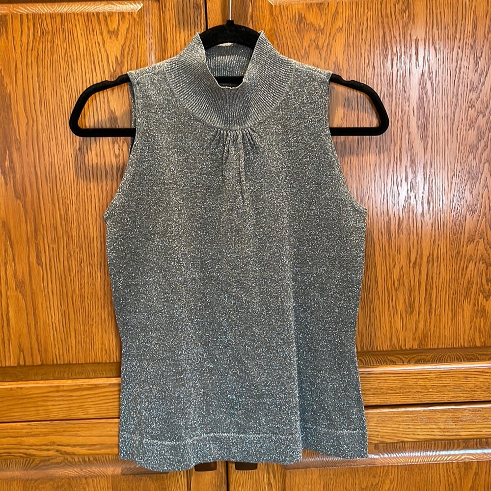 NWT Alfani size S silver shirt